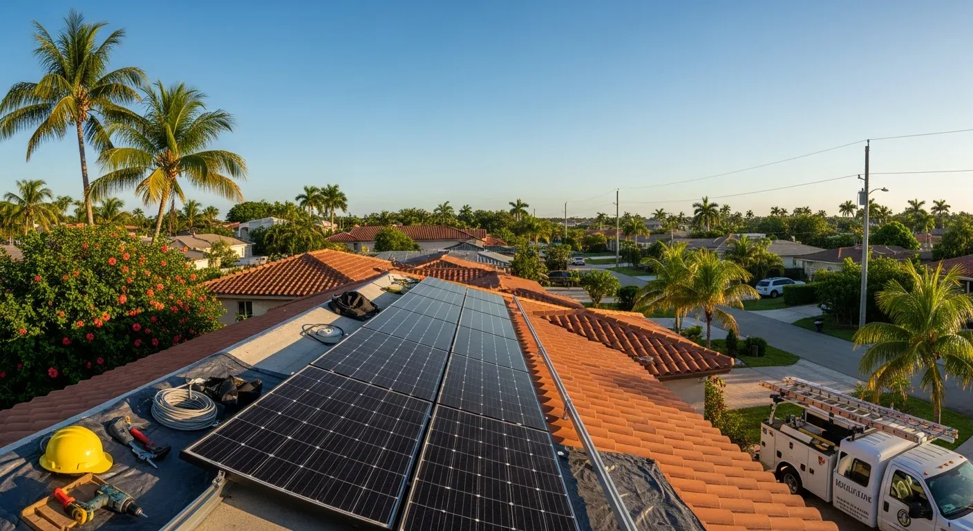 Florida coastal or subtropical landscape showing typical weather and environmental conditions.