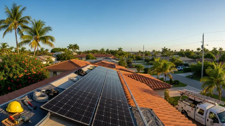 Florida coastal or subtropical landscape showing typical weather and environmental conditions. Florida coastal or subtropical landscape showing typical weather and environmental conditions.